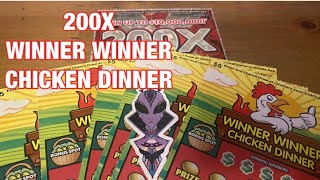 200X amp Winner Winner Chicken Dinner Tickets‼️ California Lottery Scratchers🤞🍀🍀🍀 [upl. by Jacy]