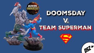 HeroClix Doomsday VS Team Superman [upl. by Helli615]