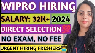 WIPRO HIRING 2024 WIPRO LATEST RECRUITMENT WIPRO JOBS FOR FRESHERS WIPRO URGENT HIRING PROCESS [upl. by Wolfe964]