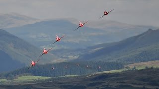 RAF Red Arrows transit in Formation through Mach Loop Snowdonia Wales [upl. by Lidstone647]