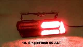 Whelen Dual Avenger RedBlue AVN2RB Flash Patterns [upl. by Ardua]