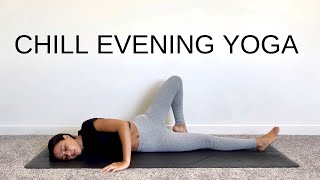 Chill Evening Yoga  Meditation  Wind Down Relaxing Stretch [upl. by Sedberry]