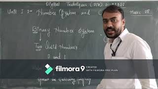 Lecture on Number System 01 DTE22320 by Dolli S P [upl. by Kealey]