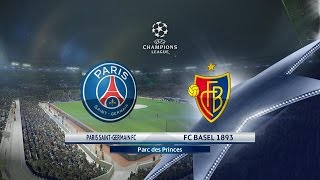 Paris SaintGermain  FC Bâle PES 2017  Champions League Groupe A  3ème Journée  CPU Vs CPU [upl. by Crow208]