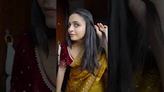 Quick saree hairstyle Saree sareehairstyle saree hairstyle quick easy [upl. by Boorer]