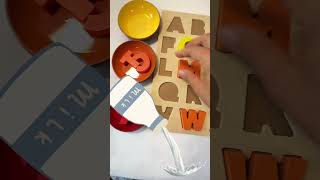 Learn letter names sounds and the color orange earlychildhoodeducation toddlerlearning [upl. by Atinas]