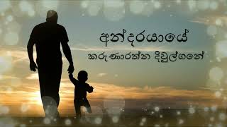 අන්දරයායේ  පිය ගුණ ගී  Andara Yaye [upl. by Romalda920]