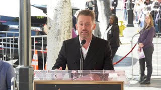 Macaulay Culkin Speech at his Hollywood Walk of Fame Star Ceremony [upl. by Alletsyrc515]