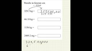Umrechnung von Gewichtseinheiten mit Kommazahlen [upl. by Ferdinande592]