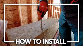 Rockwool Install 101  chasereeves Studio Insulation [upl. by Colly]