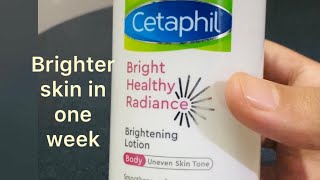 My honest review on cetaphil bright healthy radiance body lotion [upl. by Pinette]