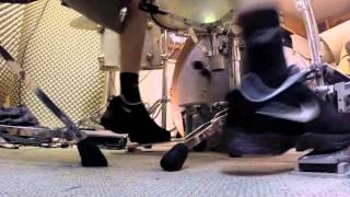 280 bpm Doublebass Singlestrokes [upl. by Allare337]