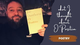 Poetry What I thought about O Positive by Joe Dunthorne [upl. by Lerim393]