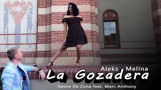 Salsa Dancing to La Gozadera by Gente de Zona and Marc Anthony [upl. by Trebbor]