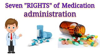 Seven quotRIGHTSquot Of Medication administration medication nursing hospital [upl. by Barthelemy]