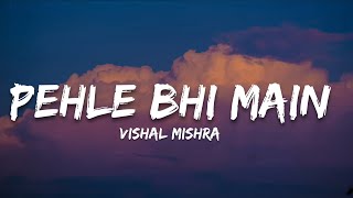 Pehle bhi Main Lyrics Animal  Vishal Mishra  7clouds Hindi [upl. by Cyrus916]