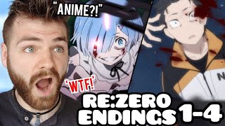 First Time Reacting to quotReZERO Endings 14quot  Non Anime Fan [upl. by Arinay]