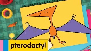 How to Draw a Pterodactyl  Easy Drawing Lesson for Kids  Step By Step [upl. by Bridgid207]