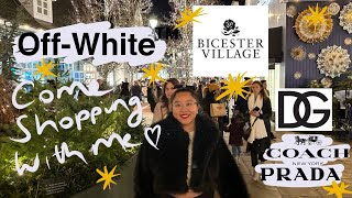 BICESTER VILLAGE ♡ Off White Prada Coach amp Palms angels and more  Yuting Yan [upl. by Odlanra]