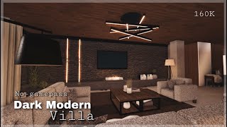 BLOXBURG  Dark Modern Villa  NoGamepass  House Speedbuild [upl. by Suiramaj657]