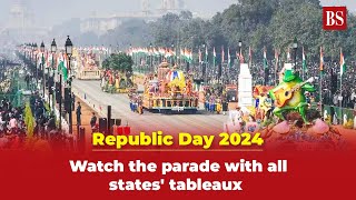 Republic Day 2024 Watch the parade with all states tableaux [upl. by Mcgrody]