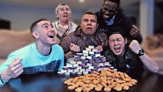 130 Chicken Nuggets in 10 Minutes CHALLENGE [upl. by Durkin]