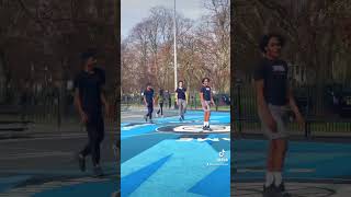 These boys were running 5s at Clapham Common basketball court basketball basketballislife [upl. by Sukramed475]