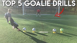 TOP 5 GOALKEEPER TRAINING DRILLS  REACTION DRILLS FOR GOALIES [upl. by Sigmund]