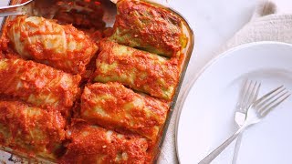 Stuffed Cabbage with Beef and Rice Everyday Food with Sarah Carey [upl. by Cost619]