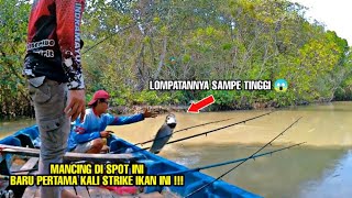 MANCING DI SINI SAAT AIR PASANGROB BESAR  MALAH STRIKE IKAN INI BIKIN PANIK [upl. by Gambrell]