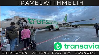 TRANSAVIA  THE BEST BUDGET AIRLINE OF THE NETHERLANDS  EINDHOVEN ATHENS [upl. by Aseuqram122]