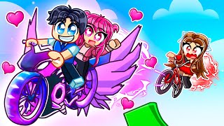 Andy Has A New Girlfriend In Roblox BIKE OBBY [upl. by Arielle94]