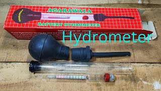 Hydrometer Hydrometer assemble Hydrometer kam kaise karta hai Battery acid check karne ka metre [upl. by Brubaker]