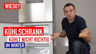 Kühlschrank kühlt nicht richtig im Winter  WIESO [upl. by Frech767]