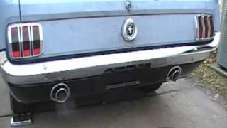 HpVideo 1966 Mustang with an inline 6 200 engine sounds like a V8 [upl. by Nocaj]