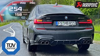 TUV amp EU LEGAL  BMW M340i AKRAPOVIC EXHAUST amp 200 CELL Downpipe [upl. by Naejamron]