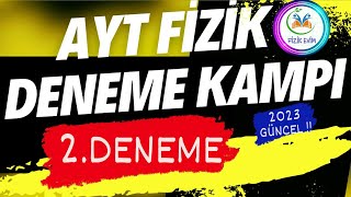 7 FARKLI KAYNAKTAN AYT FİZİK DENEME KAMPI  2DENEME ÇÖZÜMÜ  PDF  aytfizikdenemeçözümü [upl. by Britteny]