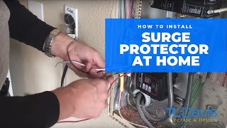 How To Install A Whole House Surge Protector  TL Davis Electric amp Design [upl. by Golliner]