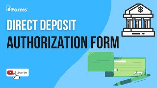 Details of a Direct Deposit Authorization [upl. by Saenihp918]