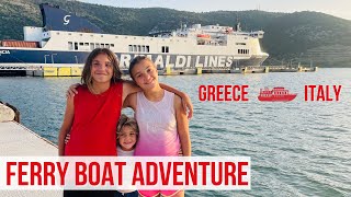 Our ferry Boat Trip from Greece to Italy  How did it go [upl. by Rannug]