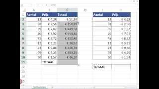 Excel  SOMPRODUCT functie uitgelegd [upl. by Nirret]