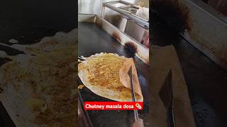 Chutney masala dosa 🌯shorts food viralvideo dosarecipe streetfood dosarecipeintelugu foodie [upl. by Clift]