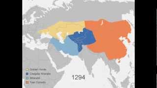 Growth of the Mongol Empire 12061294 ✔ [upl. by Nommad]