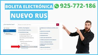 quotBoleta Electrónica en RUS 2023 Guía Paso a Paso para Emitirla con Éxitoquot [upl. by Onitsuaf337]