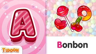 Apprends lalphabet avec ABC BONBON⎢Comptine pour les enfants⎢Tidoon [upl. by Akinit]