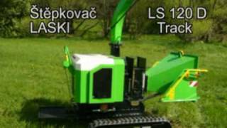 Измельчитель деревьев веток и сучьев LASKI LS 150 Track [upl. by Templa]