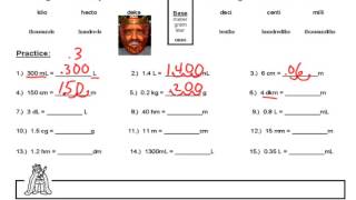 Converting Metric Units using King Henry [upl. by Letram]