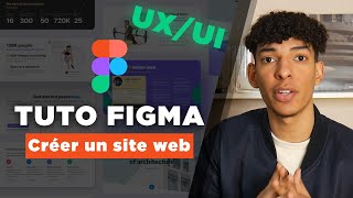 Tutoriel Figma UXUI  comment designer une maquette de site web [upl. by Oirogerg]