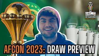 AFCON 2023 GROUP STAGE DRAW PREVIEW [upl. by Serrell99]