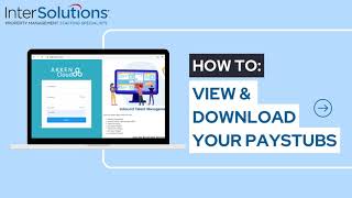 How To View amp Download Paystubs in InterSolutions Employee Portal [upl. by Nicoli849]